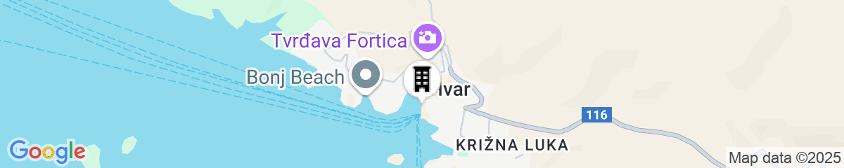 Map for Riva Marina Hvar Hotel