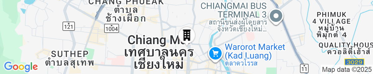 Map for Wiang Nakara Hotel Chiang Mai