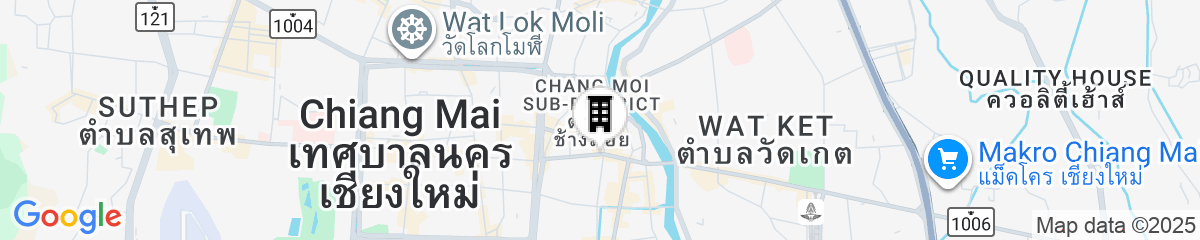 Map for Akira Thaphae Hotel