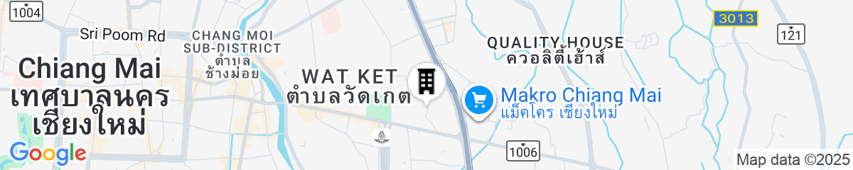 Map for De Manor Chiang Mai Hotel