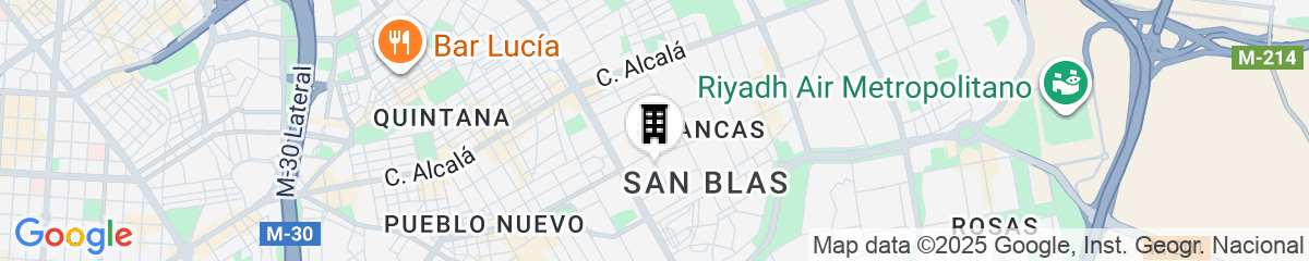 Map for Spark By Hilton Madrid Alcala