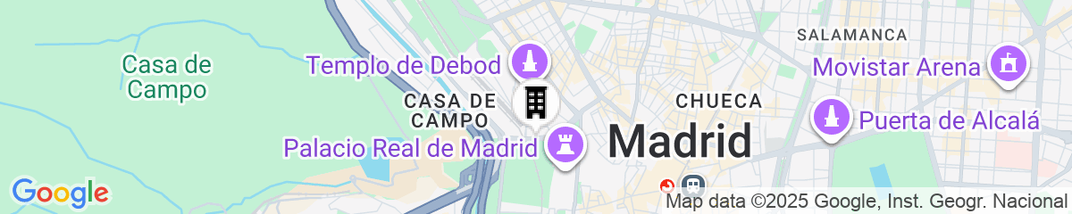 Map for The Social Hub Madrid