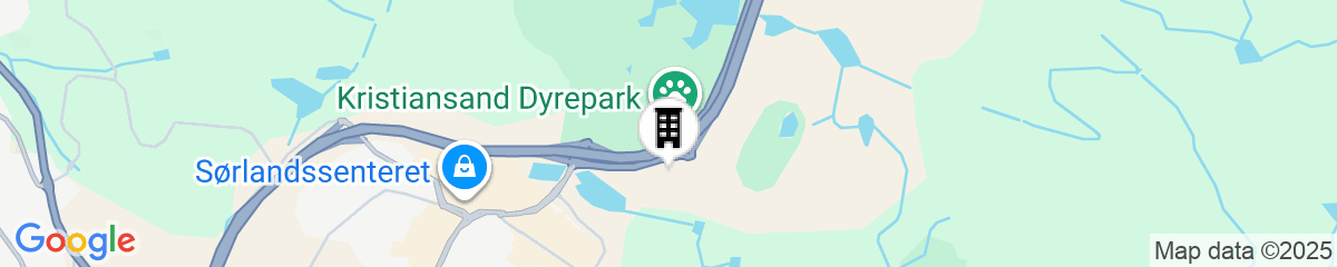 Map for Scandic Sørlandet