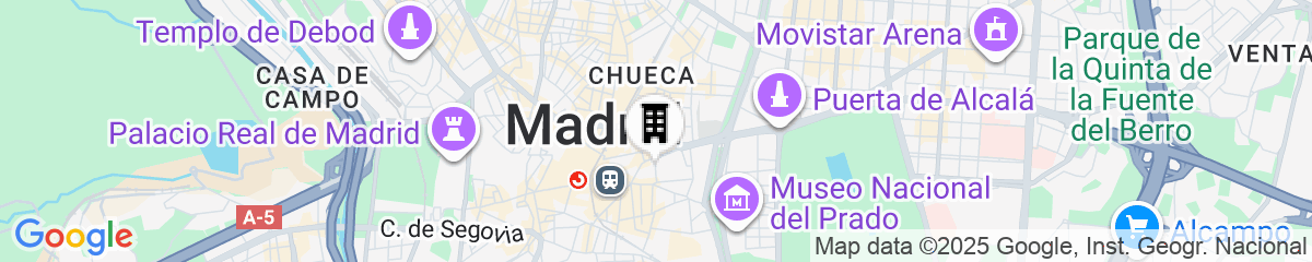 Map for Hotel Vincci Madrid Centrum
