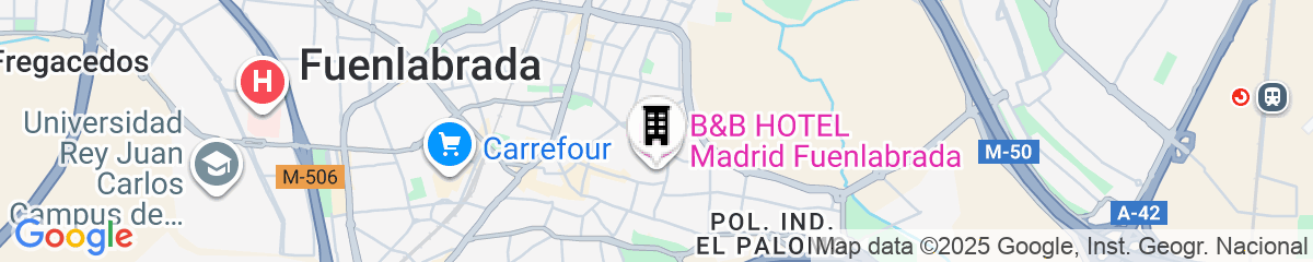 Map for B&B Hotel Madrid Fuenlabrada