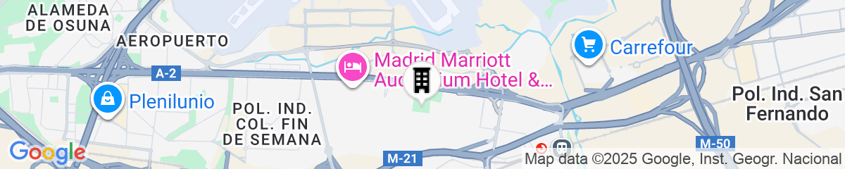 Map for Zleep Hotel Madrid Airport