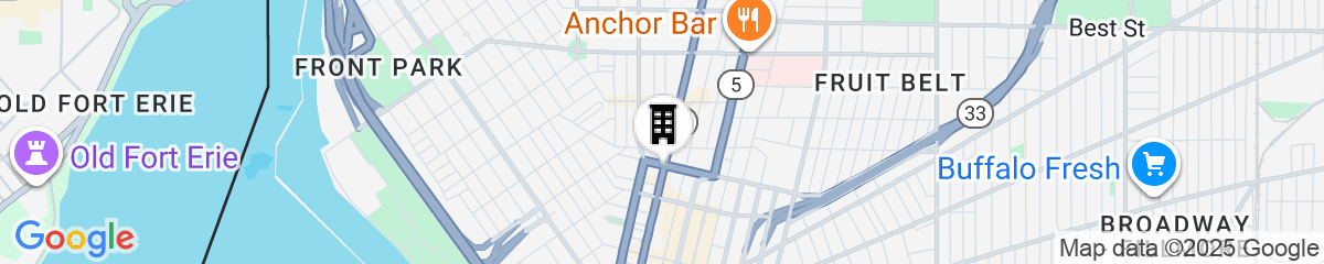 Map for The Mansion On Delaware Ave