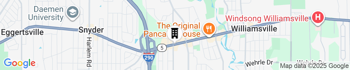 Map for The Mosey Buffalo Williamsville, Tapestry Collection by Hilton