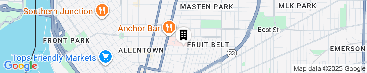 Map for Wyndham Garden Buffalo Downtown