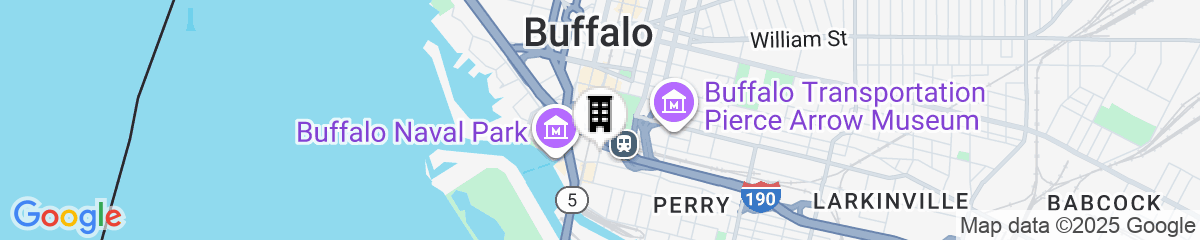 Map for Courtyard Buffalo Downtown / Canalside