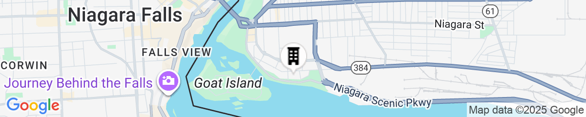 Map for DoubleTree by Hilton Hotel Niagara Falls New York