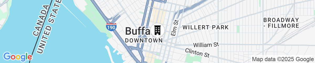 Map for Hilton Garden Inn Buffalo Downtown