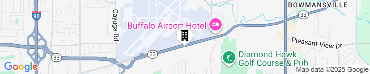Map for Comfort Inn & Suites Buffalo Airport