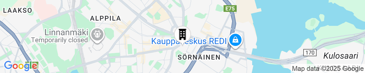 Map for Noli Sörnäinen