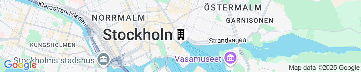 Map for Radisson Collection, Strand Hotel, Stockholm