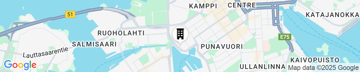 Map for Radisson Blu Seaside Hotel, Helsinki