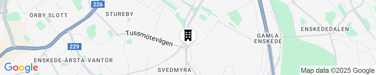 Map for Maude's Hotel Enskede Stockholm