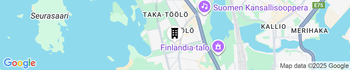 Map for Töölö Towers