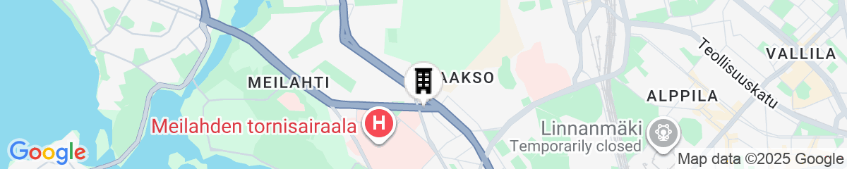 Map for Scandic Meilahti