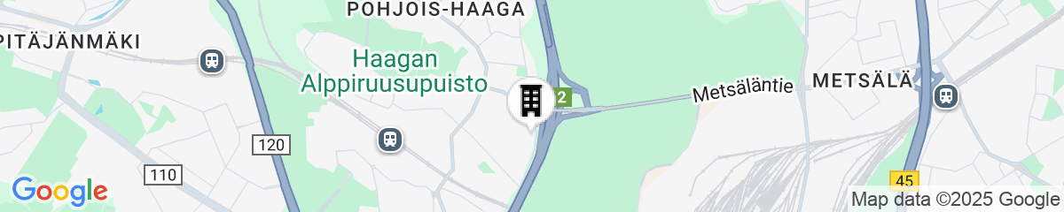 Map for Hotel Haaga Central Park