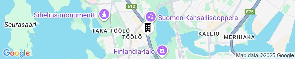 Map for Scandic Park Helsinki