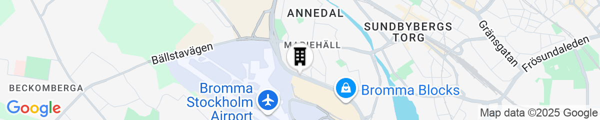 Map for Best Western Plus Sthlm Bromma