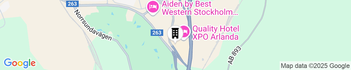Map for Quality Hotel Arlanda XPO