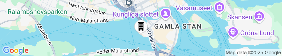 Map for Mälardrottningen Hotel