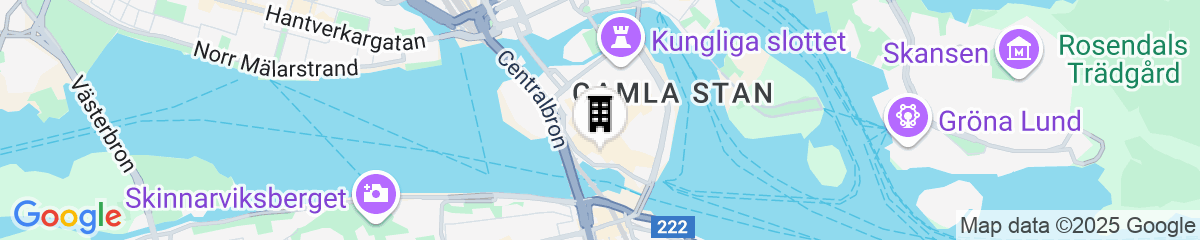 Map for Scandic Gamla Stan