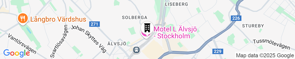 Map for Motel L Älvsjö
