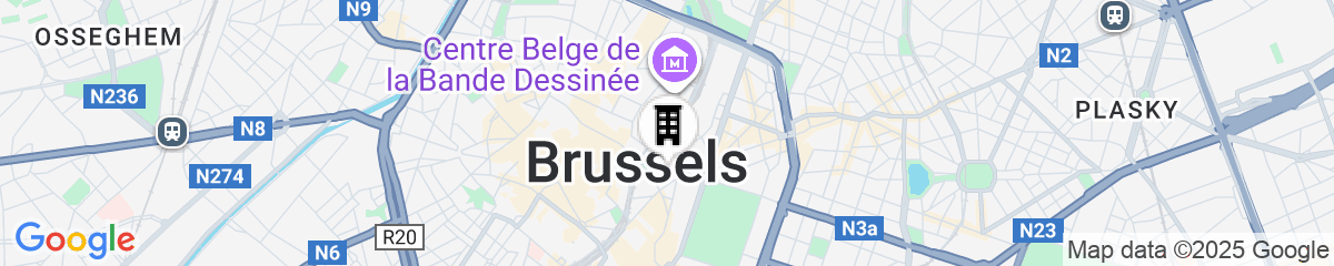 Map for Pillows City Hotel Brussels Centre