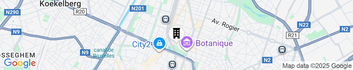 Map for The Hoxton Brussels 