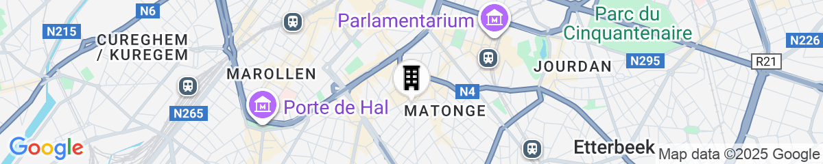 Map for Moxy Brussels City Center