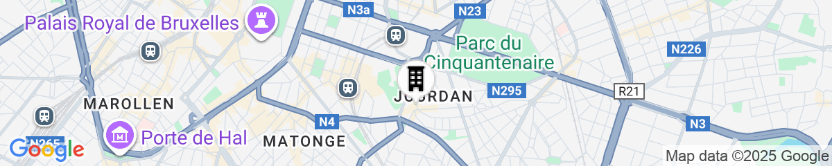 Map for Sofitel Brussels Europe