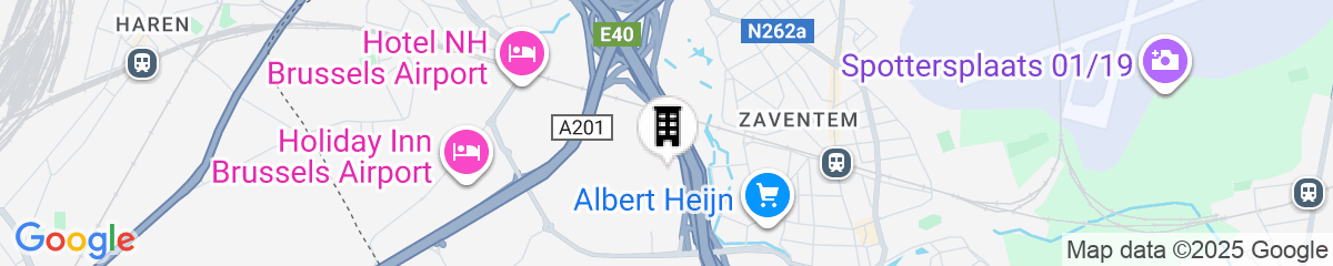Map for Mövenpick hotel Brussels Airport 