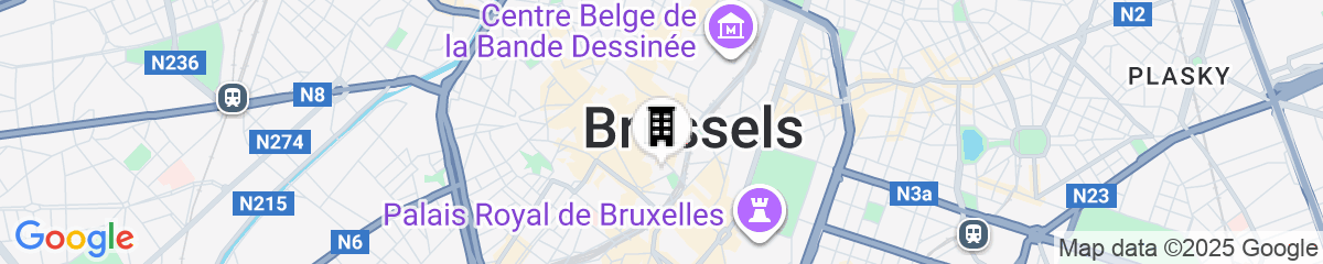 Map for Hotel le Dixseptième