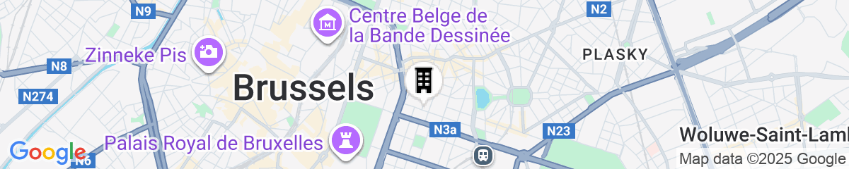 Map for Courtyard by Marriott Brussels EU