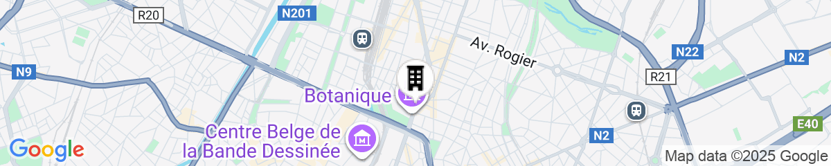 Map for nhow Brussels Bloom