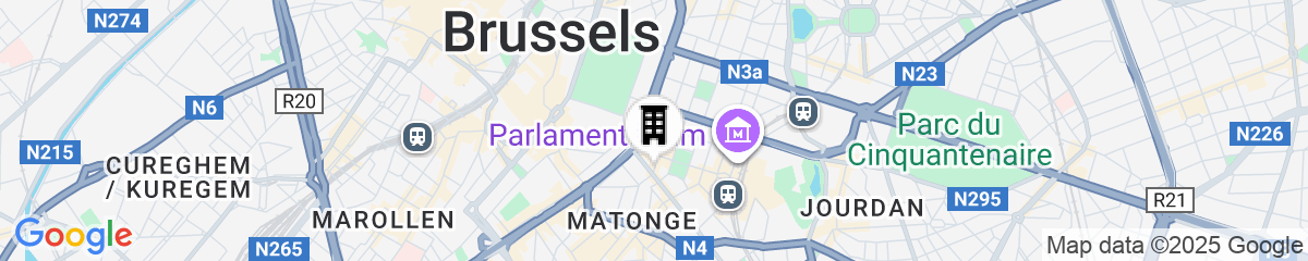 Map for Stanhope Hotel Brussels by Thon Hotels