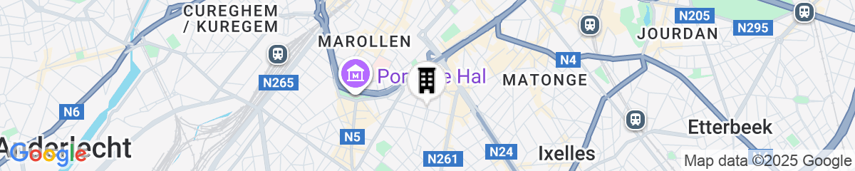 Map for The Scott Hotel Brussels