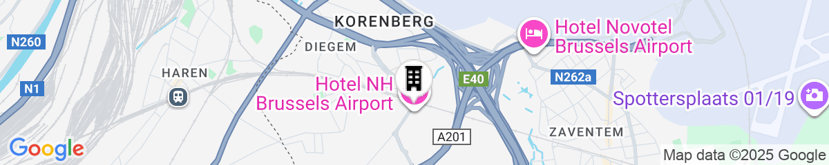 Map for NH Brussels Airport