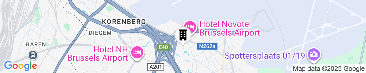 Map for Crowne Plaza Brussels Airport by IHG