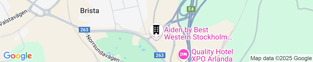 Map for Aiden by Best Western Stockholm Arlanda Airport