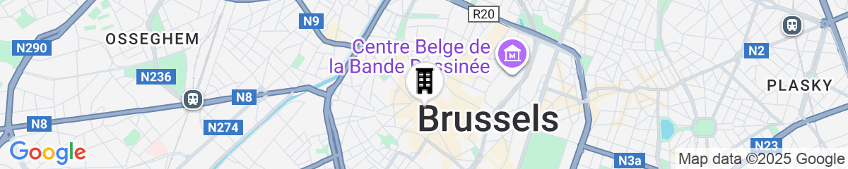 Map for Brussels Marriott Hotel Grand Place