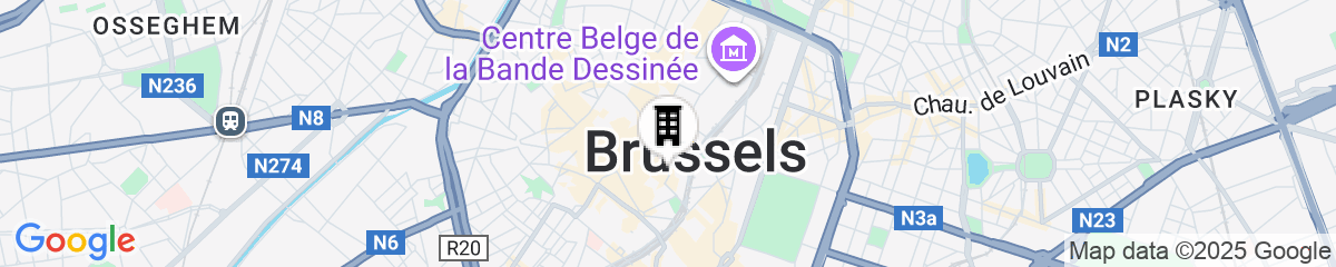 Map for ibis Brussels off Grand Place