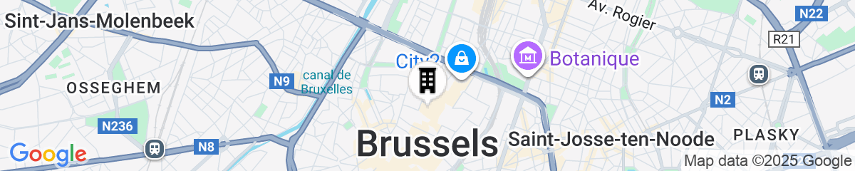 Map for NH Collection Brussels Centre