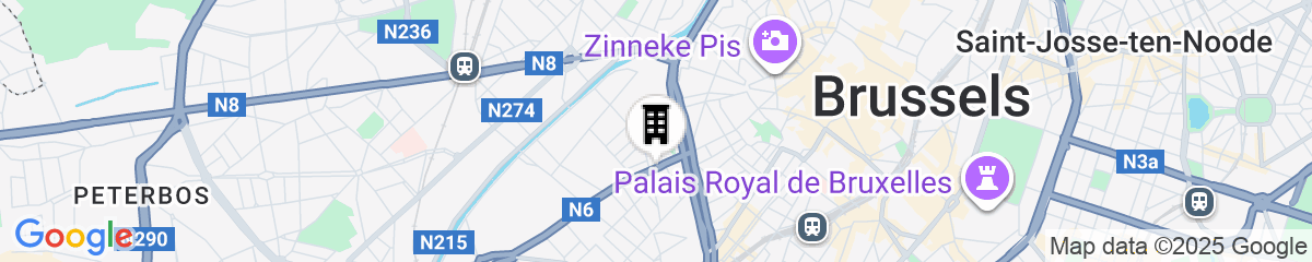 Map for Hôtel Van Belle