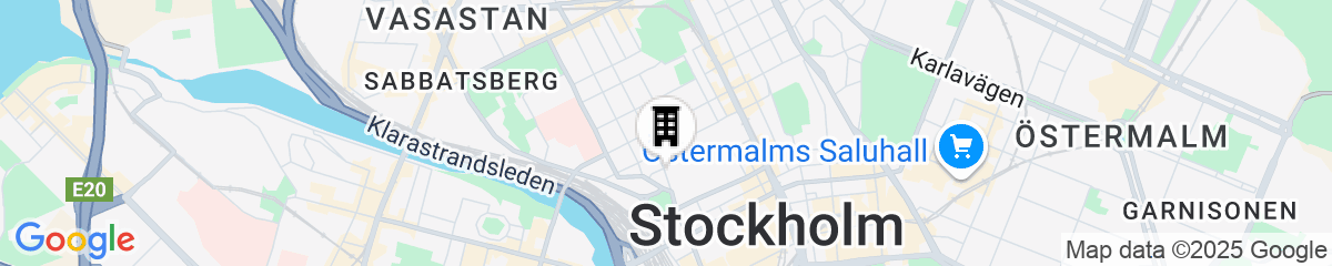 Map for Scandic Go, Upplandsgatan 4