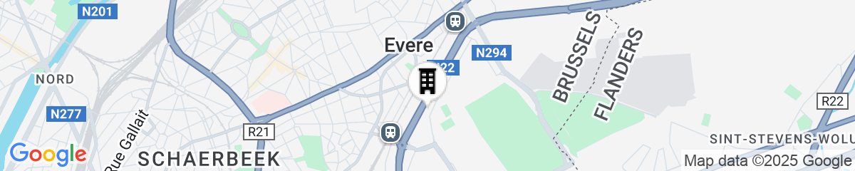 Map for Courtyard by Marriott Brussels