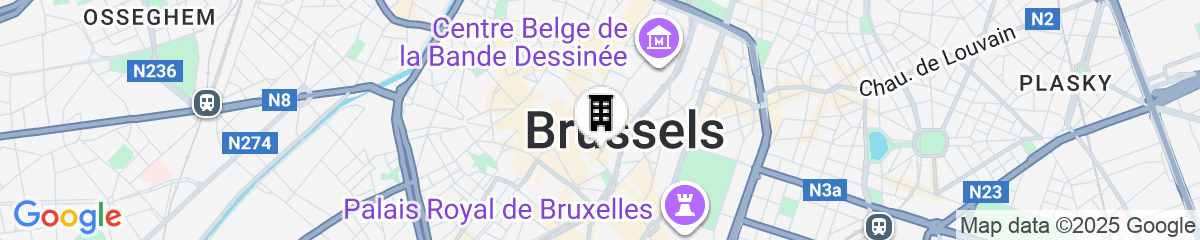 Map for NH Brussels Carrefour de l'Europe